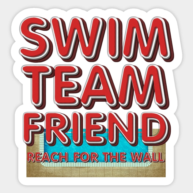 Swim Team Friend Sticker by teepossible